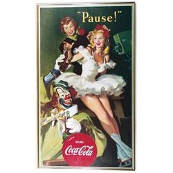 Coke poster framed