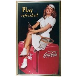 Coke poster framed