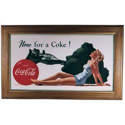 Coke poster framed