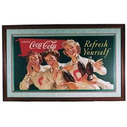 Coke poster framed