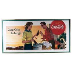 Coke poster framed