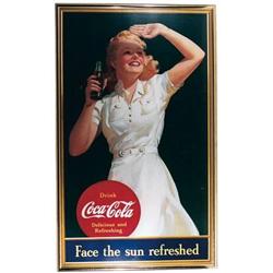 Coke poster framed