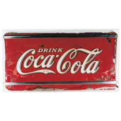 Coke hanging glass sign