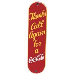 Coke Canadian door push plate