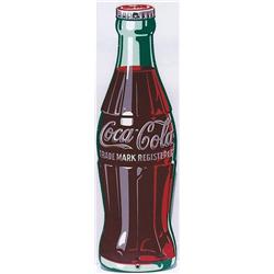 Coke die-cut Coke bottle