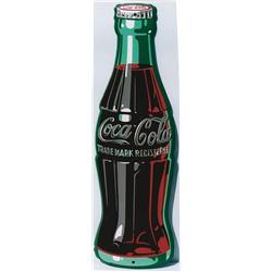 Die-cut Coke bottle sign