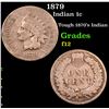 Image 1 : 1879 Indian Cent 1c Grades f, fine