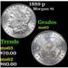 Image 1 : 1889-p Morgan Dollar $1 Grades Select Unc