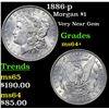 Image 1 : 1886-p Morgan Dollar $1 Grades Choice+ Unc
