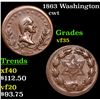 Image 1 : 1863 Washington Civil War Token 1c Grades vf++