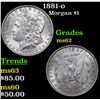 Image 1 : 1881-o Morgan Dollar $1 Grades Select Unc