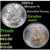 Image 1 : 1883-o Morgan Dollar $1 Grades Select+ Unc