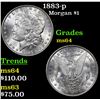 Image 1 : 1883-p Morgan Dollar $1 Grades Choice Unc
