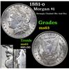 Image 1 : 1881-o Morgan Dollar $1 Grades Select Unc