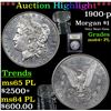 Image 1 : ***Auction Highlight*** 1900-p Morgan Dollar $1 Graded Choice Unc+ PL By USCG (fc)
