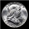 Image 2 : 1963-d Franklin Half Dollar 50c Grades Select+ Unc