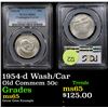 Image 1 : PCGS 1954-d Wash/Car Old Commem Half Dollar 50c Graded ms65 By PCGS