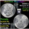 Image 1 : ***Auction Highlight*** 1886-s Morgan Dollar $1 Graded Select Unc+ PL By USCG (fc)