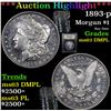 Image 1 : ***Auction Highlight*** 1893-p Morgan Dollar $1 Graded Select Unc DMPL By USCG (fc)