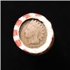 Image 2 : Mixed small cents 1c orig shotgun roll,1857 Flying Eagle Cent,1899 Indian Cent other end