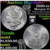 Image 1 : ***Auction Highlight*** 1890-cc Morgan Dollar $1 Graded Select+ Unc By USCG (fc)