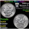 Image 1 : ***Auction Highlight*** 1901-p Morgan Dollar $1 Graded Select Unc By USCG (fc)