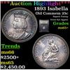 Image 1 : ***Auction Highlight*** 1893 Isabella Isabella Quarter 25c Graded GEM+ Unc By USCG (fc)