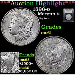 ***Auction Highlight*** 1896-o Morgan Dollar $1 Graded BU+ By USCG (fc)