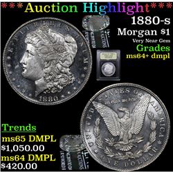 ***Auction Highlight*** 1880-s Morgan Dollar $1 Graded Choice Unc+ DMPL By USCG (fc)