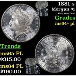 1881-s Morgan Dollar $1 Grades Choice Unc+ PL