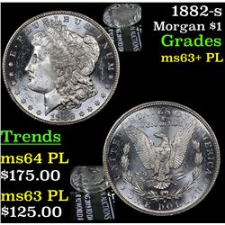 1882-s Morgan Dollar $1 Grades Select Unc+ PL