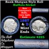 Image 1 : Buffalo Nickel Shotgun Roll in Old Bank Style 'Bell Telephone'  Wrapper 1927 & d Mint Ends