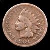 Image 2 : 1874 Indian Cent 1c Grades f, fine