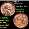Image 1 : 1930-s Lincoln Cent 1c Grades Choice+ Unc RB