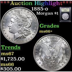 ***Auction Highlight*** 1885-o Morgan Dollar $1 Graded GEM++ Unc By USCG (fc)