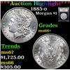 Image 1 : ***Auction Highlight*** 1885-o Morgan Dollar $1 Graded GEM++ Unc By USCG (fc)