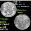 Image 1 : 1884-o Morgan Dollar $1 Grades Choice+ Unc
