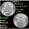 Image 1 : 1883-o Morgan Dollar $1 Grades Choice+ Unc