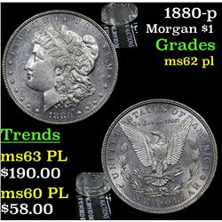 1880-p Morgan Dollar $1 Grades Select Unc PL