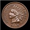 Image 2 : 1890 Indian Cent 1c Grades Choice AU/BU Slider