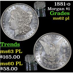 1881-o Morgan Dollar $1 Grades Select Unc PL