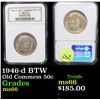 Image 1 : NGC 1946-d BTW Old Commem Half Dollar 50c Graded ms66 By NGC