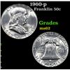 Image 1 : 1960-p Franklin Half Dollar 50c Grades Select Unc