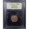 Image 4 : ***Auction Highlight*** 1906 Indian Cent 1c Graded GEM Unc RD By USCG (fc)