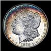 Image 2 : 1878-s Rainbow Toned Morgan Dollar $1 Grades Select Unc+ PL
