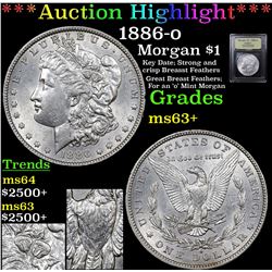 ***Auction Highlight*** 1886-o Morgan Dollar $1 Graded Select+ Unc By USCG (fc)