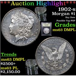 ***Auction Highlight*** 1902-s Morgan Dollar $1 Graded Select Unc DMPL By USCG (fc)