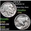 Image 1 : 1914-d Buffalo Nickel 5c Grades vf++
