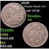 Image 1 : 1809 Classic Head half cent 1/2c Grades f+