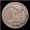Image 2 : 1809 Classic Head half cent 1/2c Grades f+